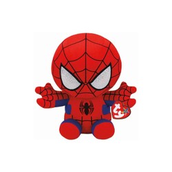 Jouet en peluche TY Marvel Squish a boos Small Spiderman - Pour enfant à  partir de 6 ans - Gamme Plush blanc - Ty