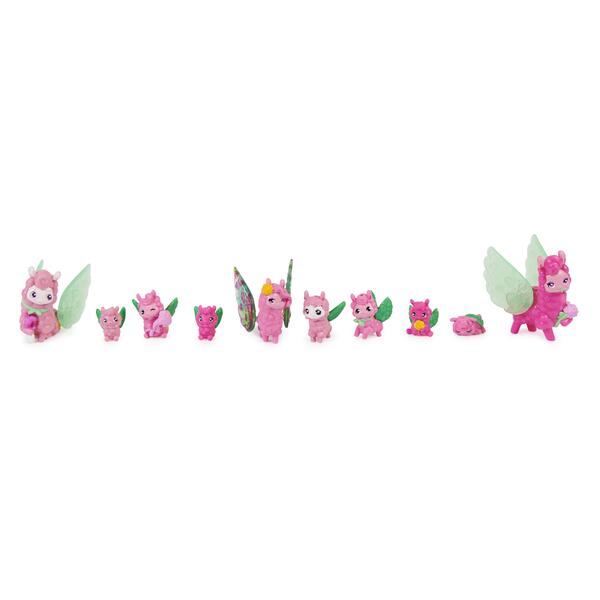 Pack Aventure de 10 figurines - Famille surprise Lama - Hatchimals Rainbow-Cation