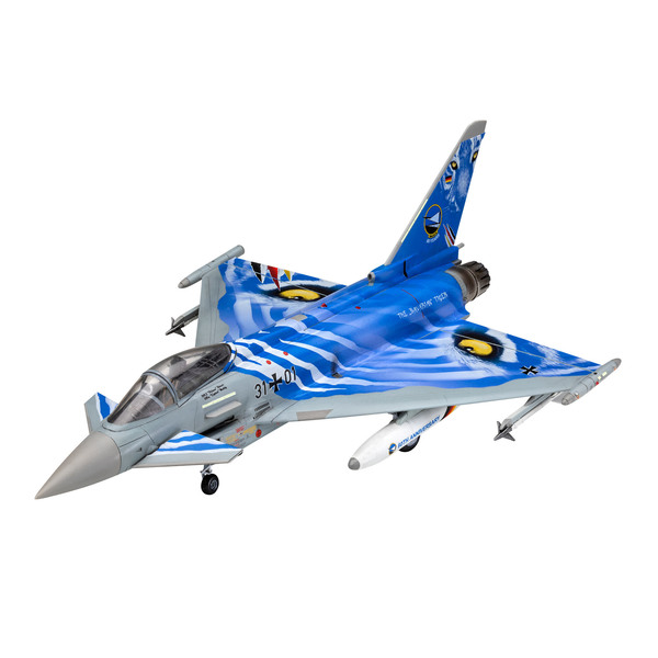 Maquette avion de combat Eurofighter Typhoon Bavarian Tiger 2021