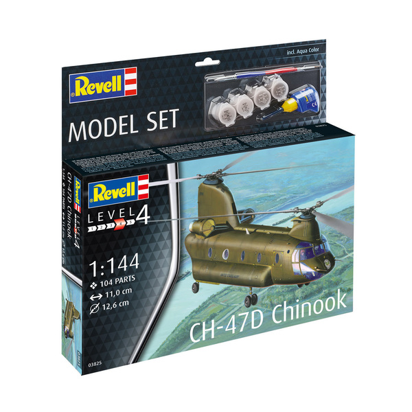 Maquette hélicoptère militaire CH-47D Chinook