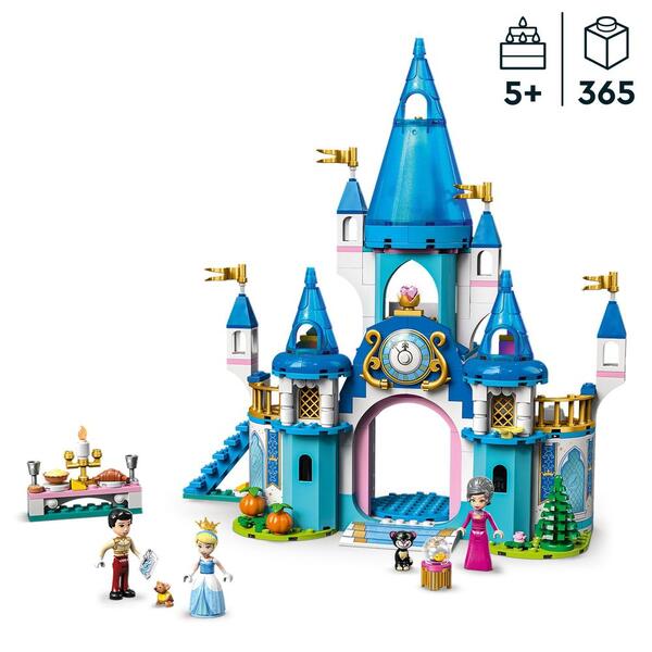 LEGO 43196 Disney Le château de la Belle et la Bête, Jouet du Film Disney  avec Mini Figurines - Dès 6 ans