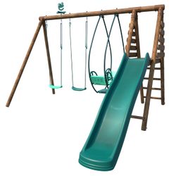 Portique en bois Narcisse avec toboggan