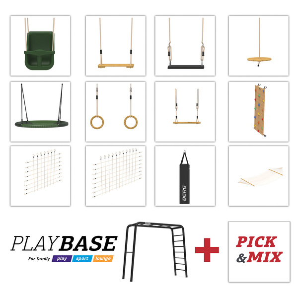Aire de jeux Playbase Medium avec siège bébé et balançoire