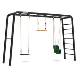 Aire de jeux Playbase Large avec siège bébé balançoire et trapèze