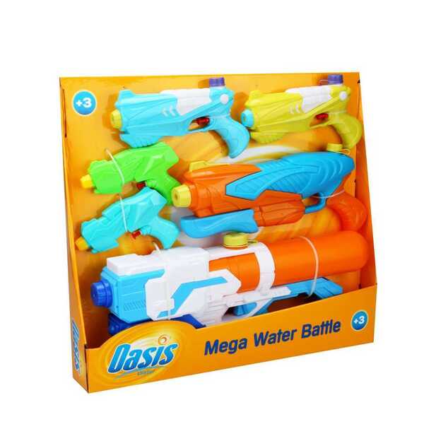 Mega Water Battle Set Oasis : King Jouet, Pistolets à eau Oasis - Jeux d' extérieur