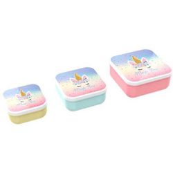 Lunch box 3 en 1 Licorne
