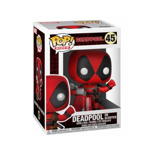 Figurine Deadpool sur son Scooter - Funko Pop - N°45