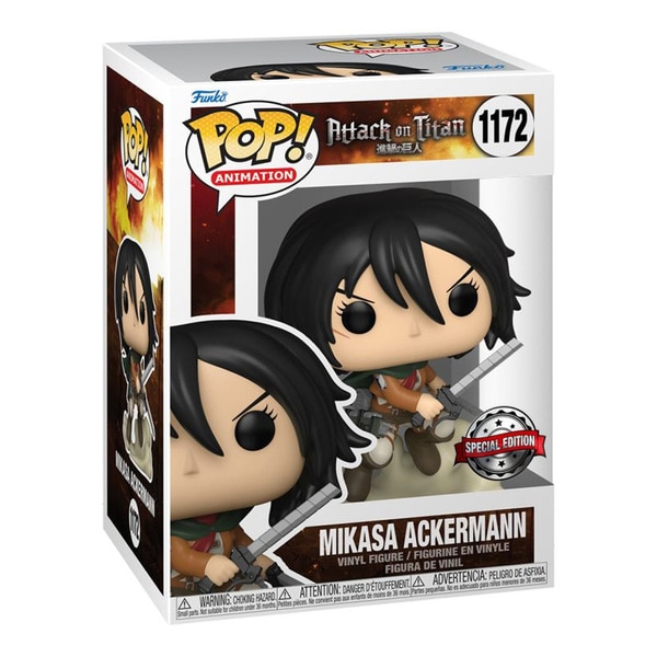 Figurine Funko Pop Attaque des Titans - Mikasa Ackermann