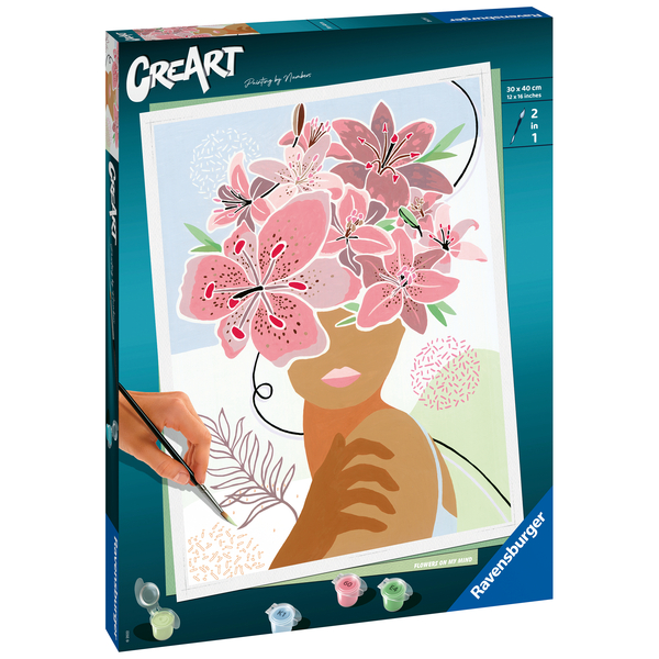 Peinture par numéros Flowers on my mind - CreArt