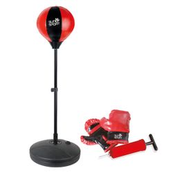 Punching-ball et gants de boxe