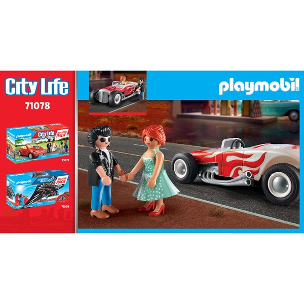 71078 – Playmobil City Life – Voiture vintage avec couple