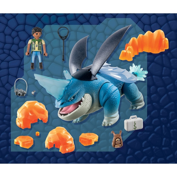 71082 - Playmobil Dragons The Nine Realms - Plowhorn & D Angelo