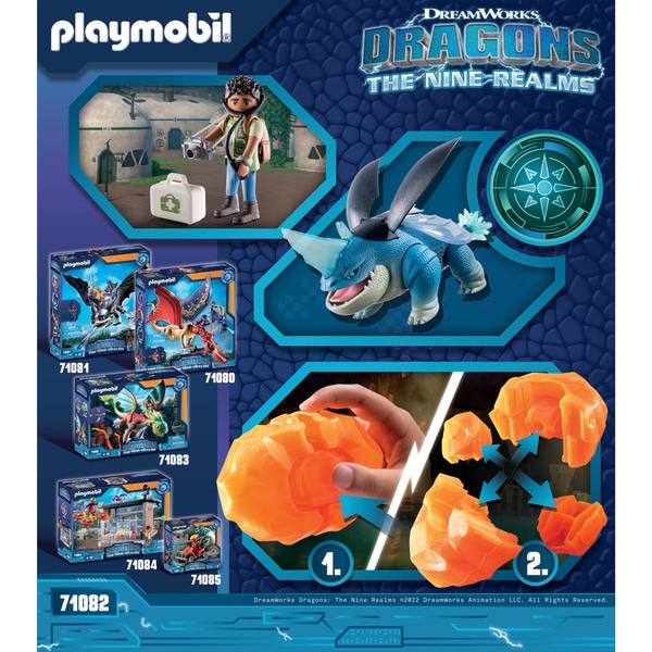 71082 - Playmobil Dragons The Nine Realms - Plowhorn & D Angelo