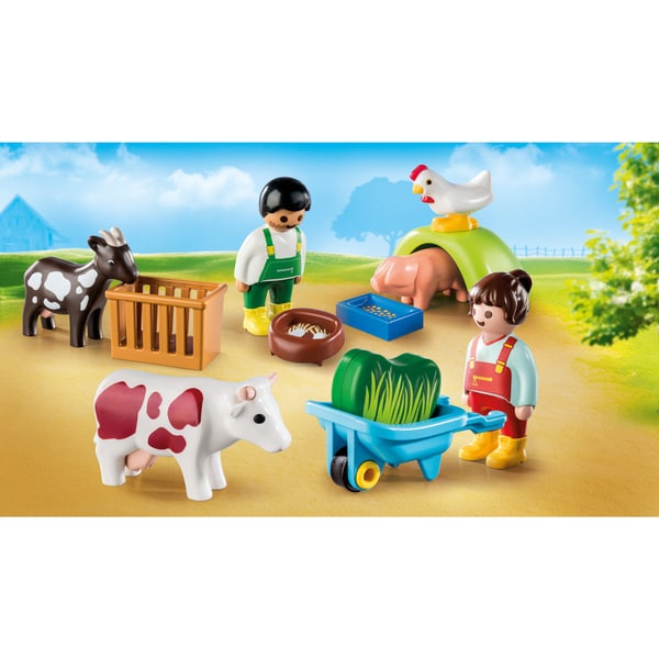 71158 - Playmobil 1.2.3 - Animaux de la ferme