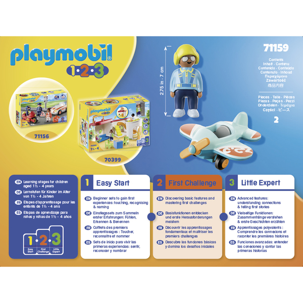 71159 - Playmobil 1.2.3 - L Avion