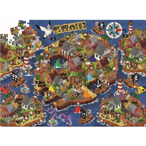 Puzzle à énigme 300 pièces - Le trésor des pirates