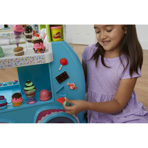 Kit Pâte à Modeler Cuisine Genio Kids - 47 Pièces Avec Machine à Glace Pour Enfants 3 à 10 Ans