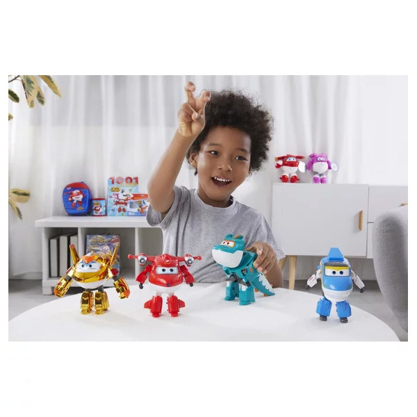 Pack 4 figurines Super Wings 12cm saison 6