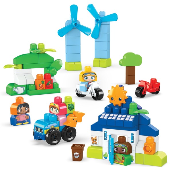 Coffret de Construction Maison ??cologique Mega Bloks : King Jouet, Lego, briques et blocs Mega Bloks