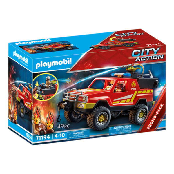 71194 - Playmobil City Action - Pick-up et pompier