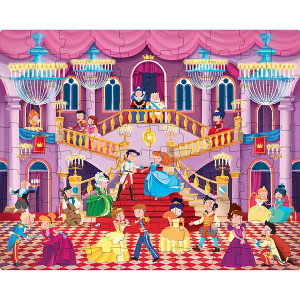 Puzzle avec livre le bal des princesses