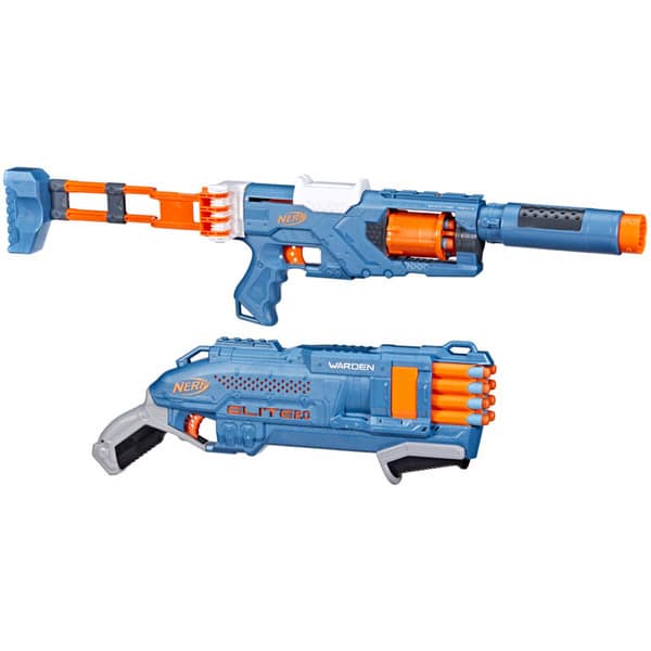 Pack 2 pistolets Double Defense Nerf Elite 2.0 Nerf : King Jouet