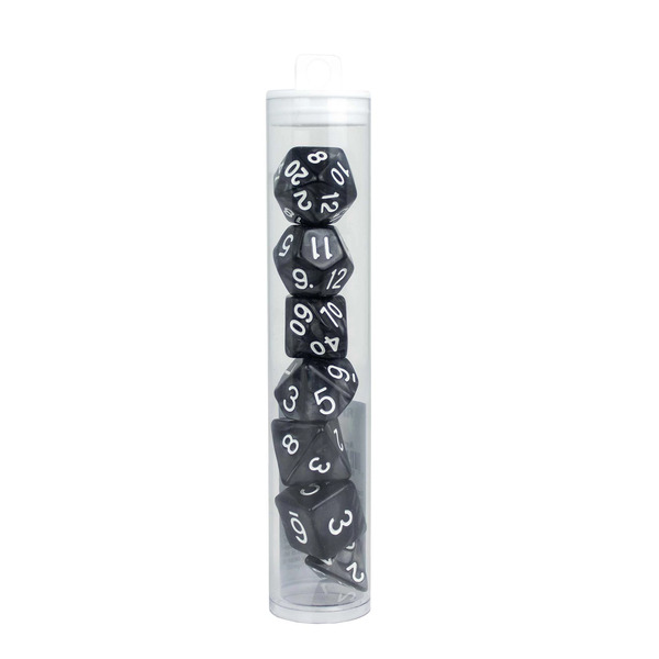 Set de 7 dés – Noir