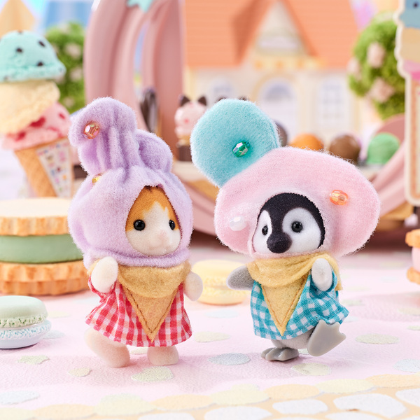 Sylvanian Families - 5685 - Duo de bébés costumés Crème Glacée