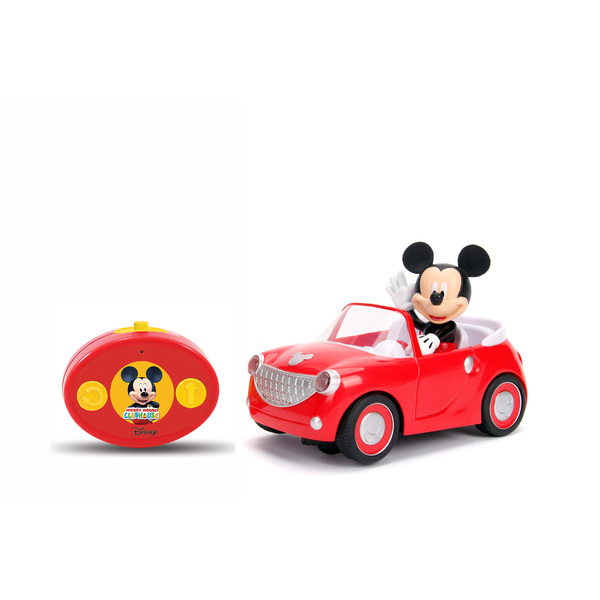 Voiture telecommandee Mickey Mouse Roadster avec figurine Majorette King Jouet Voitures radiocommandees Majorette