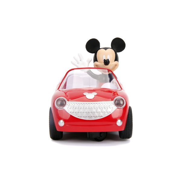 Voiture télécommandée Mickey Mouse Roadster avec figurine