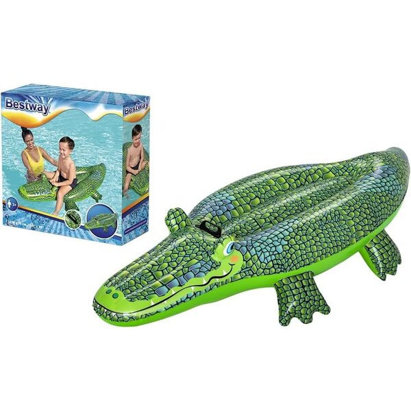 Bouée gonflable crocodile 152cm