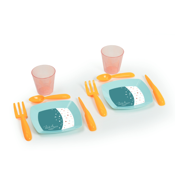 Table dîner verte pour enfant