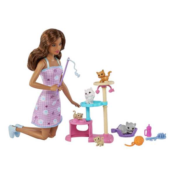 Poupée Barbie et ses Chats