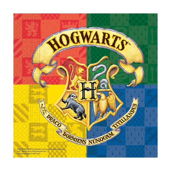 Serviettes - Harry Potter Poudlard - lot de 20x12