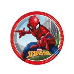 8 Assiettes plates Spiderman