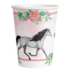 8 Gobelets chevaux 250ml