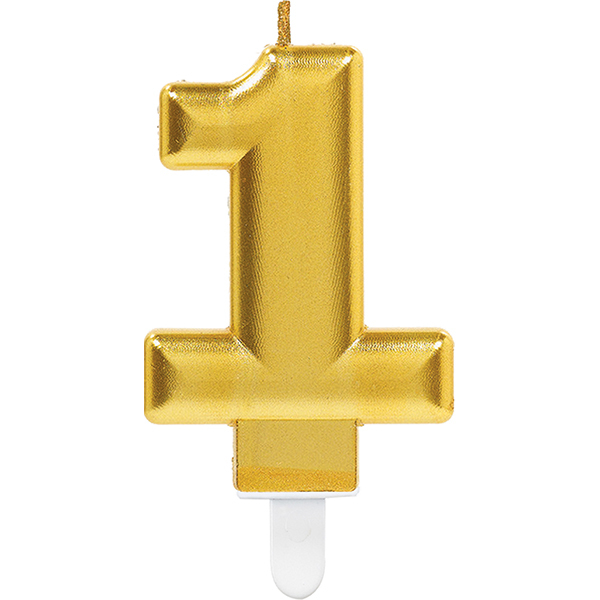 Bougie dorée numéro 1