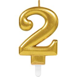 Bougie dorée numéro 2