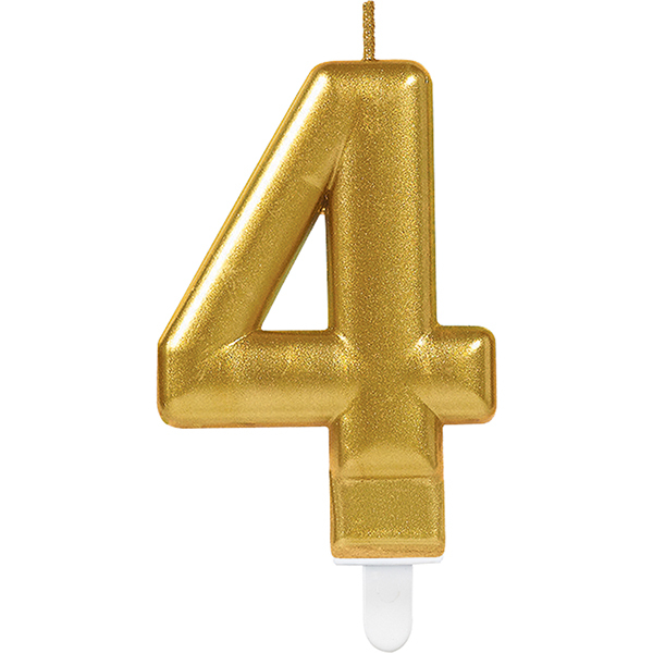 Bougie dorée numéro 4