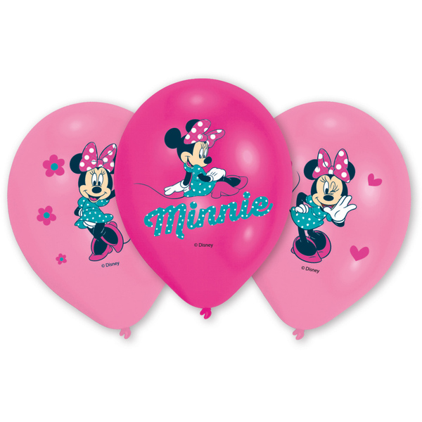 6 Ballons Minnie Mouse