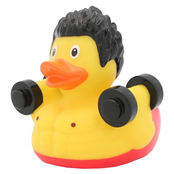 Canard de bain culturiste