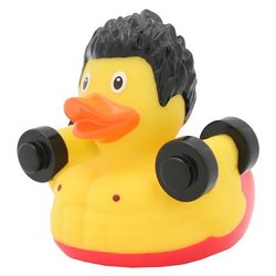 Canard de bain culturiste