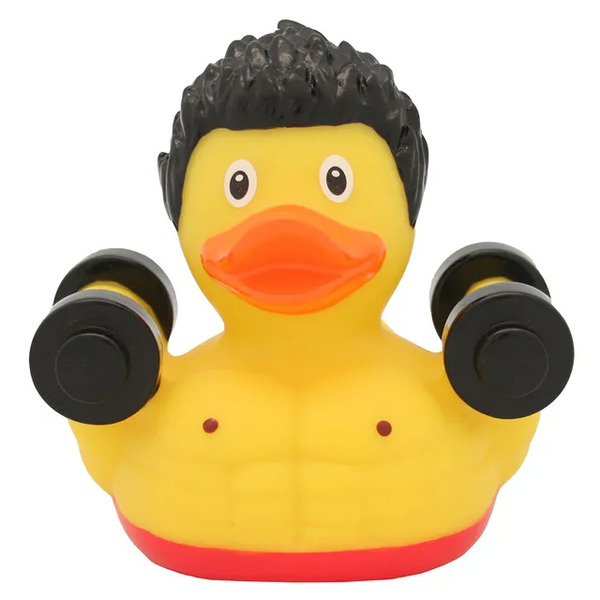 Canard de bain culturiste