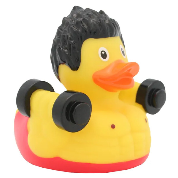 Canard de bain culturiste