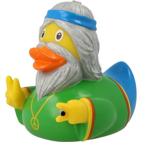 Canard de bain Homme hippie