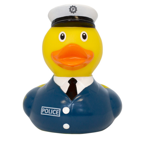 Canard de bain police