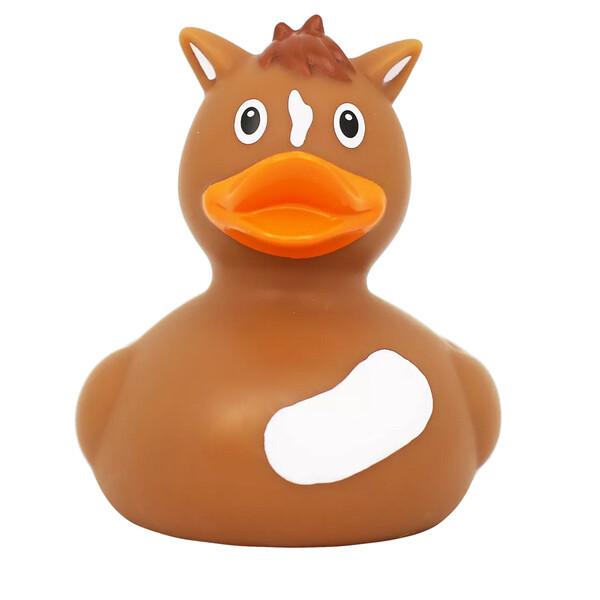Canard de bain poney
