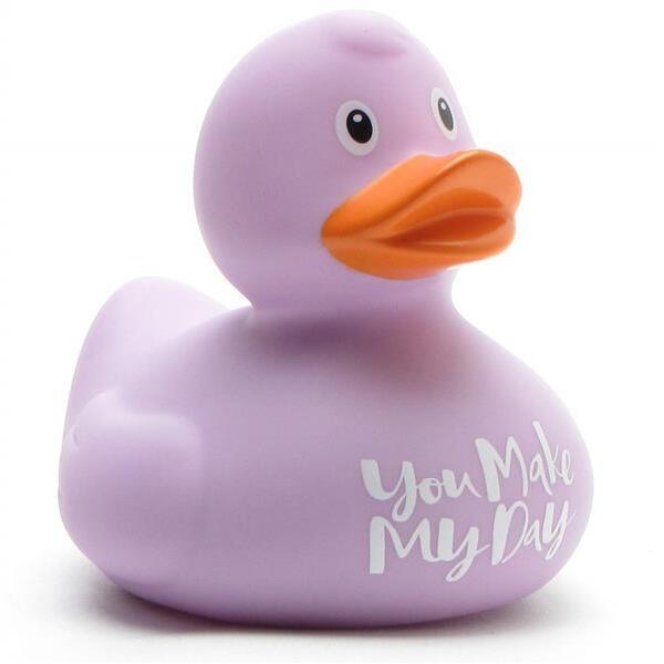 Canard en de bain "You Make My Day" (Rose)