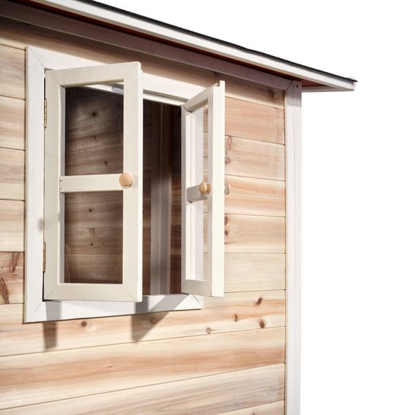 Maison en bois Loft 350 avec toboggan