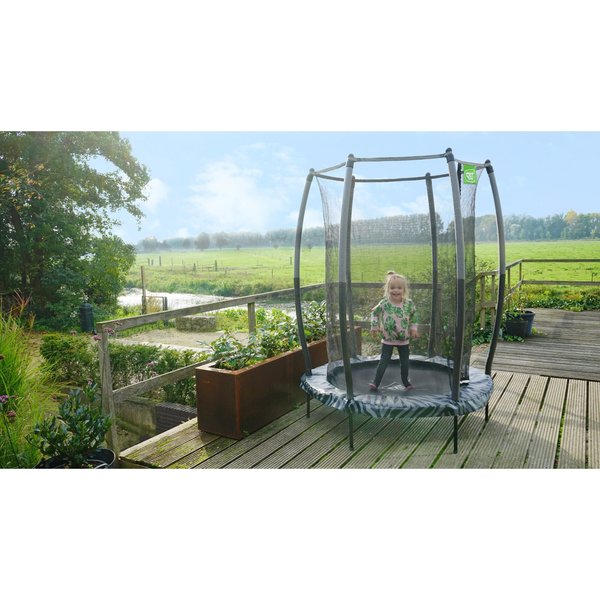 Trampoline Tiggy Junior avec filet 40 cm gris/noir